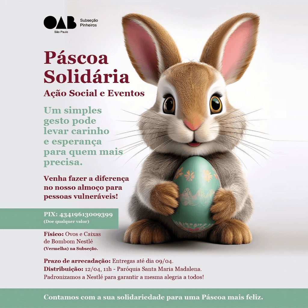 ✨ Páscoa Solidária que transforma! 🐰💚